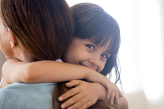 little girl happy spending time with her mother, for child custody case contact our reliable divorce attorneys in Cook County.